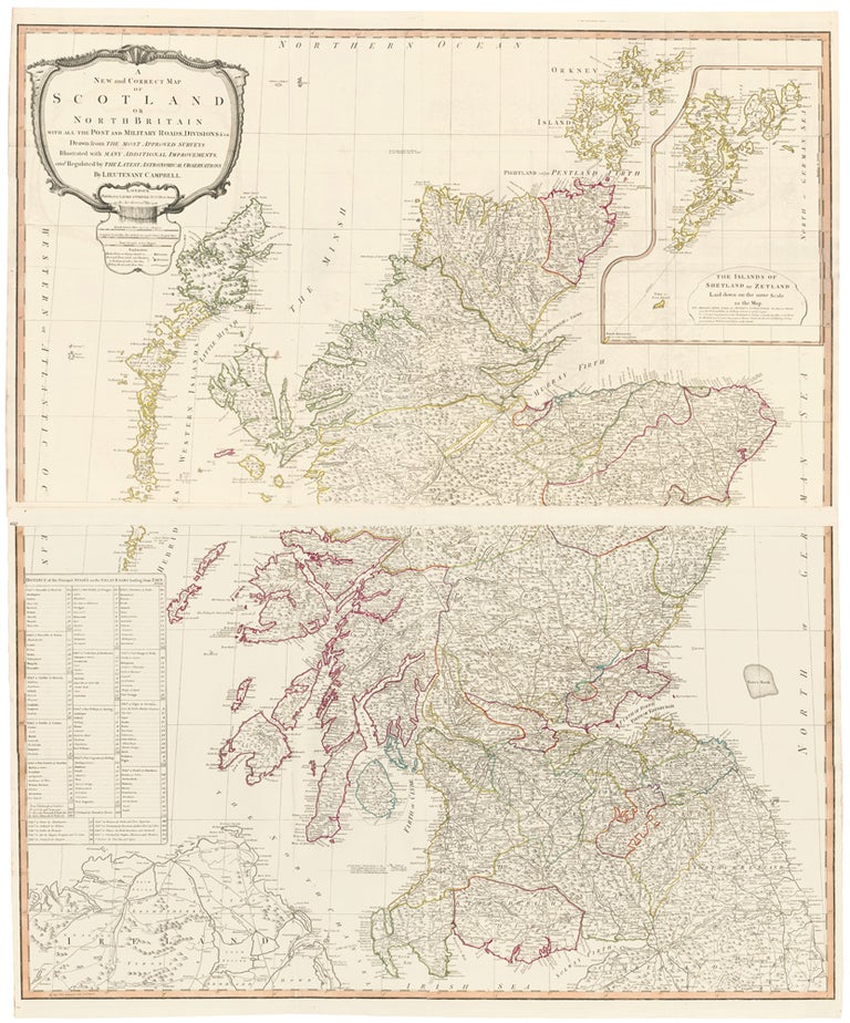 Item nr. 153168 10 & 11. Scotland. A New Universal Atlas. Thomas Kitchin.