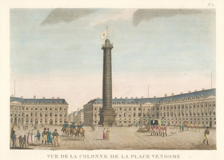 Item nr. 153205 Vue de la Colonne de la Place Vendome. French School.