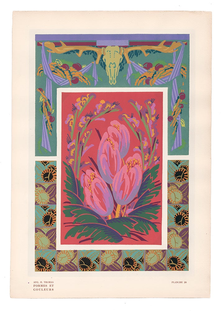 Item nr. 153357 Planche 20. Formes et couleurs. Auguste H. Thomas.