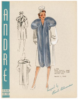 Item nr. 153716 Pl. A501. Boxy tuxedo coat. Andre Fashions. Pearl Levy Alexander
