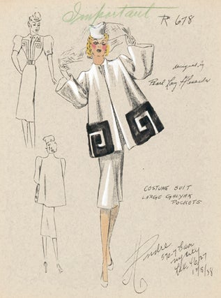 Item nr. 153741 Pl. R678. Costume Suit. Andre Fashions. Pearl Levy Alexander