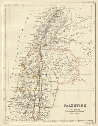 Item nr. 154041 Palestine. The Cabinet Atlas of the World. Alexander Keith Johnston