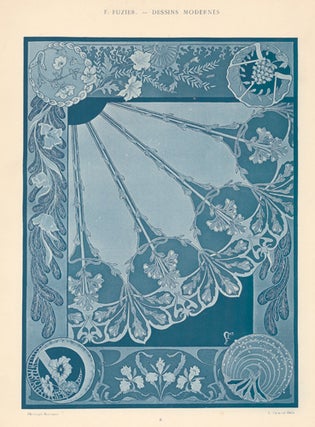 Item nr. 154452 This plate: 6. Blue and white embroidery. Dessins et Broderies Pour Costum et...