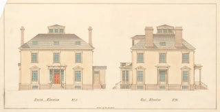 Item nr. 155218 North and East elevations of a house in Chelsea, MA. American Architectural...