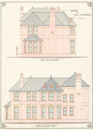 Item nr. 155228 Southwest and Southeast Elevations. Design for Villa Residence. F. Reginald Watson