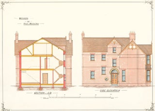Item nr. 155233 Section C.D. and Side Elevation. Design for Villa Residence. F. Reginald Watson