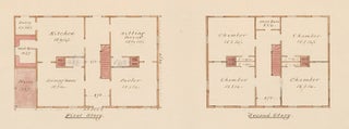 Item nr. 155238 First and second floor plans of a house in Chelsea, MA. American Architectural...