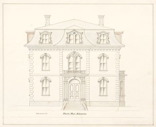 Item nr. 155246 Northwest elevation of a house in Chelsea, MA. American Architectural Rendering....