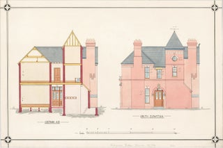 Item nr. 155260 Section A.B. and South Elevation of a Villa. F. Reginald Watson