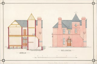 Section A.B. and South Elevation of a Villa.