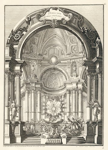 Item nr. 155302 Plate I: Domus mea domus orationis. Architetture e prospettive. Giuseppe Galli Bibiena.