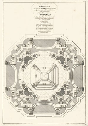 Plate II: Monumentum el agnatis Austriae. Architetture e prospettive.
