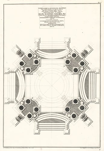 Item nr. 155308 Plate IV: Vestram quirites pietatem publ. privatamque... Architetture e prospettive. Giuseppe Galli Bibiena.
