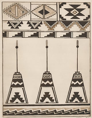 Item nr. 155567 Prehistoric Pottery Designs. American Indian Designs. Inez B. Westlake