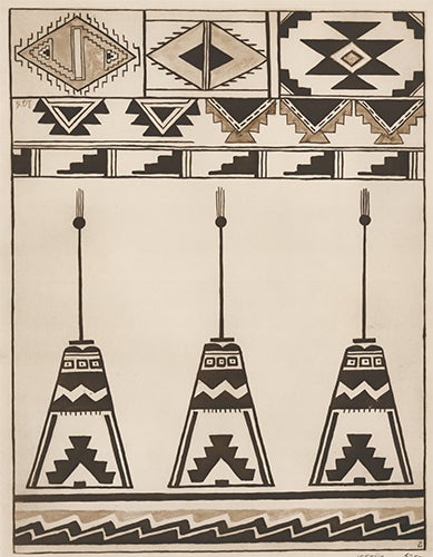 Item nr. 155567 Prehistoric Pottery Designs. American Indian Designs. Inez B. Westlake.
