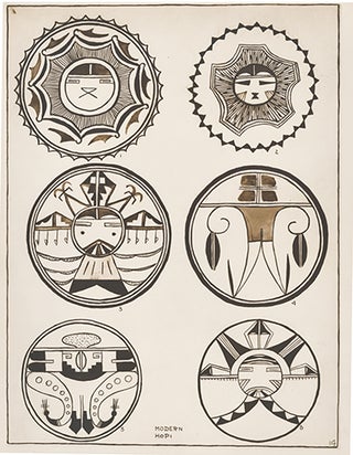 Item nr. 155576 Circular Designs, Old and Modern Hopi. American Indian Designs. Inez B. Westlake