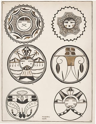 Circular Designs, Old and Modern Hopi. American Indian Designs.
