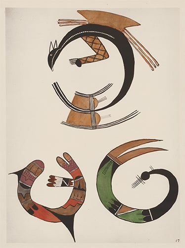 Item nr. 155579 Serpent Designs. American Indian Designs. Inez B. Westlake.