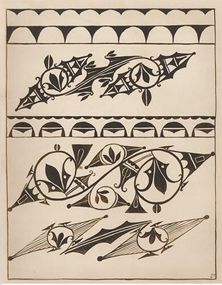 Item nr. 155589 Sia Pottery Designs. American Indian Designs. Inez B. Westlake