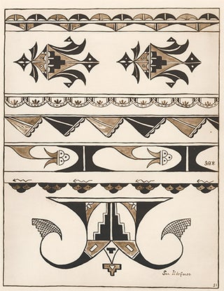 Item nr. 155593 San Ildefonso Designs. American Indian Designs. Inez B. Westlake