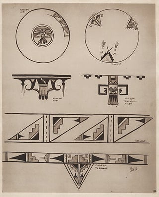 Item nr. 155597 Designs adapted from use on china. American Indian Designs. Inez B. Westlake
