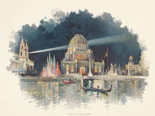 Item nr. 155734 At Night in the Grand Court. The World's Fair in Water Colors. Charles S. Graham