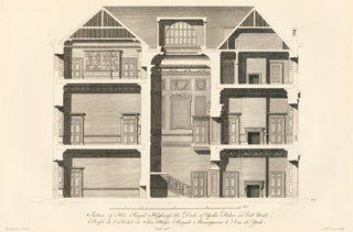 Item nr. 156269 Section of his Royal Highness the Duke of York's Palace in Pall Mall. A Compleat...