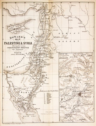 Item nr. 156286 Howard's Guide to Jerusalem and vicinity. With map of Palestine. Alexander HOWARD