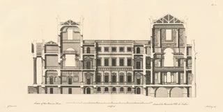 Item nr. 156287 Section of the Mansion House. A Compleat Body of Architecture. Matthias Darly