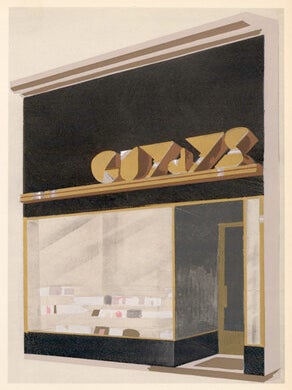 Item nr. 156331 27. Maroquinerie. Boutiques. Henry Delacroix