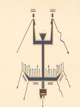 Plate XVII: Big Thunder Painting. Where the Two Came to Their Father: a Navajo War Ceremonial.