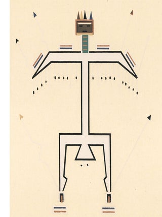 Plate XVII: Big Thunder Painting. Where the Two Came to Their Father: a Navajo War Ceremonial.
