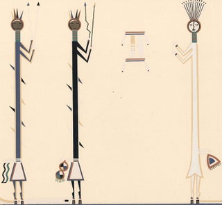 Plate X: Talking God Painting. Where the Two Came to Their Father: a Navajo War Ceremonial.