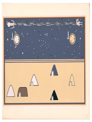 Plate XIV: Earth and Sky. Where the Two Came to Their Father: a Navajo War Ceremonial.