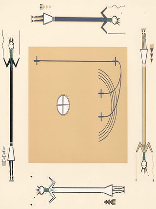 Item nr. 156351 Plate XVIII: Big Wind Painting. Where the Two Came to Their Father: a Navajo War...