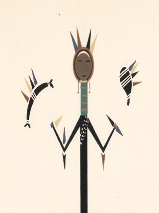 Plate VII: Concerning the Skies Painting. Where the Two Came to Their Father: a Navajo War Ceremonial.