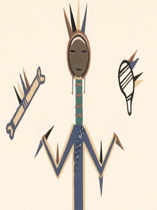 Plate VII: Concerning the Skies Painting. Where the Two Came to Their Father: a Navajo War Ceremonial.