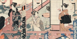 Item nr. 156403 Bijin-ga [Three beautiful women]. Utagawa Kuniyasu