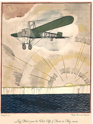 Louis Blériot Passes the White Cliffs of Dover in May, 1909