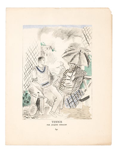 Item nr. 156592 Tennis. Jacques Demachy, Gazette du Bon Ton.