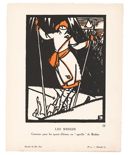 Item nr. 156594 Les Nieges. Rodier. Maurice Leroy, Lucien Vogel, Gazette du Bon Ton.