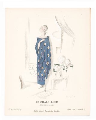 Item nr. 156601 Le Chale Bleu. Rodier. Pierre Mourgue, Gazette du Bon Ton