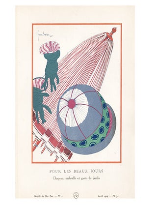 Item nr. 156689 Pour Les Beaux Jours. Georges Lepape, Gazette du Bon Ton
