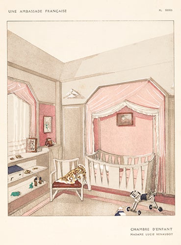 Item nr. 156692 Chambre D'Enfant by Madame Lucie Renaudot. Maurice Dufrene. Une Ambassade Francaise. Rene Chavance.