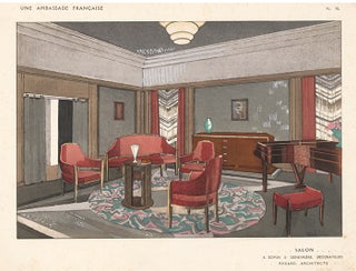 Item nr. 156695 Salon by A. Domain & Genevriere, Decorateurs. Une Ambassade Francaise. Rene Chavance