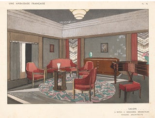 Salon by A. Domain & Genevriere, Decorateurs. Une Ambassade Francaise.