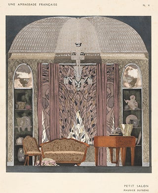 Item nr. 156700 Petit Salon by Maurice Dufrene. Une Ambassade Francaise. Rene Chavance