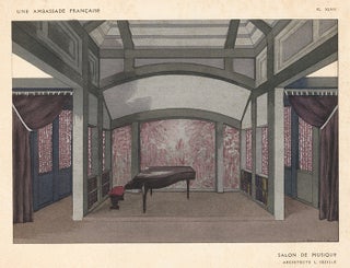 Item nr. 156701 Salon de Musique by L. Sezille. Une Ambassade Francaise. Rene Chavance