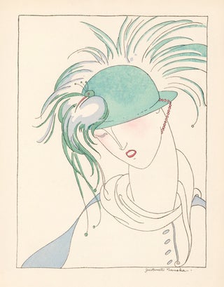 Item nr. 156814 Woman with Fancy Hat. Le Dessus du Panier. Zoe de Borelli-Vranska