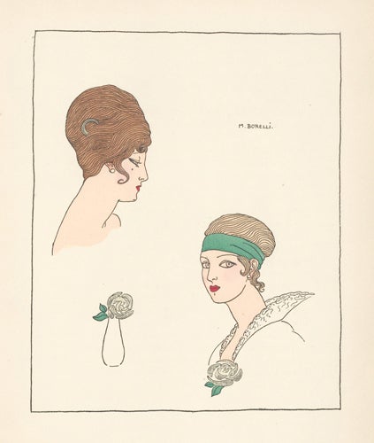 Item nr. 156818 Women's Hairstyles. Le Dessus du Panier. M. de Borelli-Vranska.